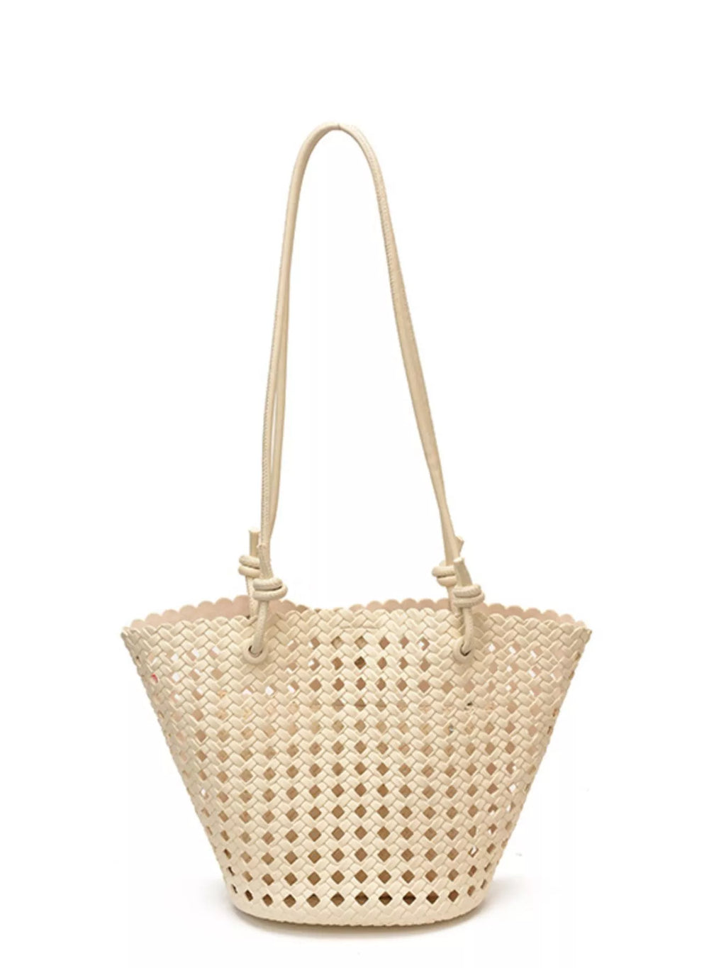 Woven Leather Shoulder Bag