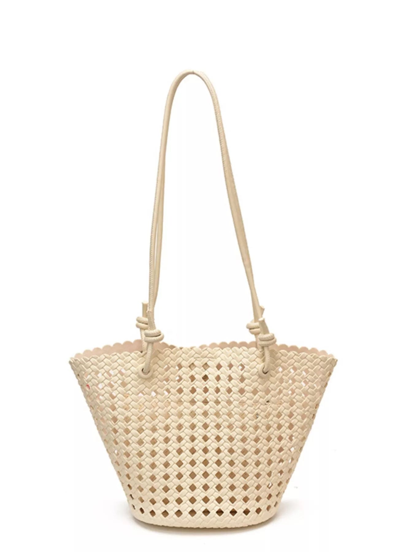 Woven Leather Shoulder Bag