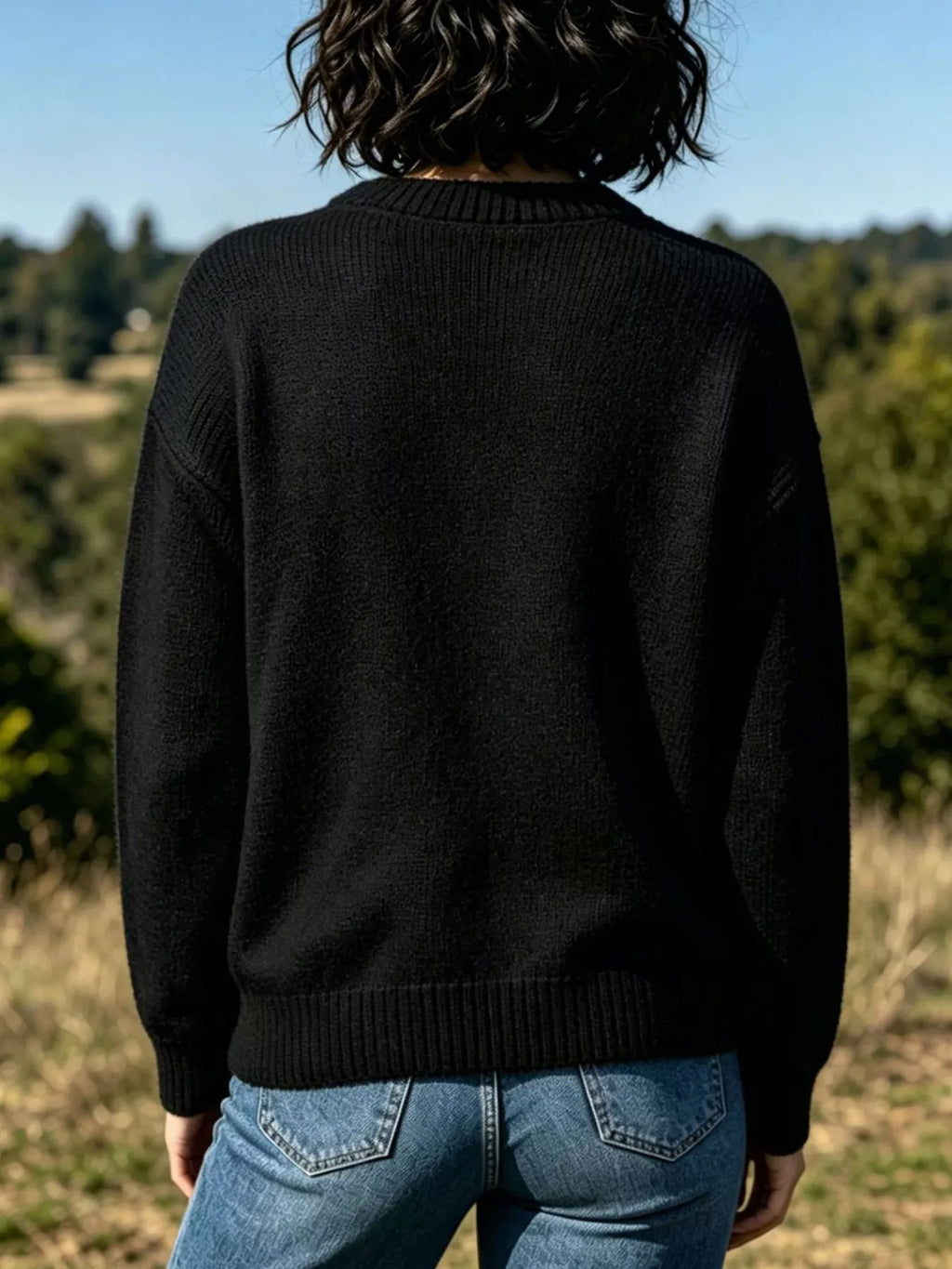 Lobster Graphic Crew Neck Sweater