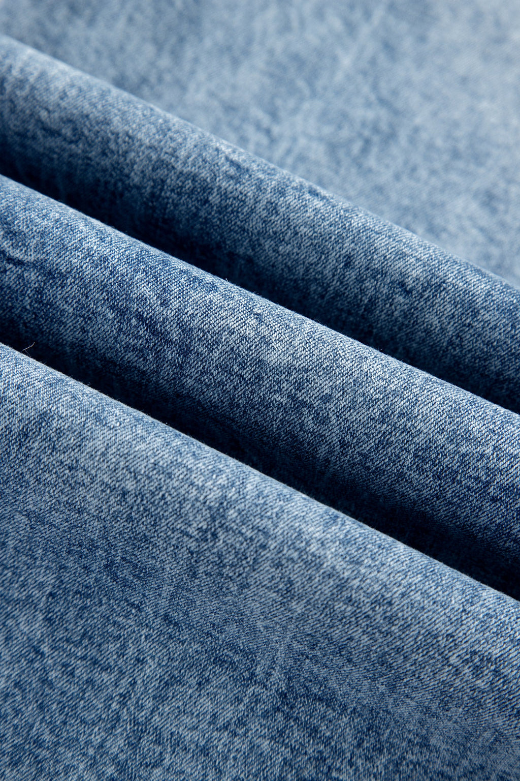Beau Blue Acid Wash Pocket Detail Flare Jeans
