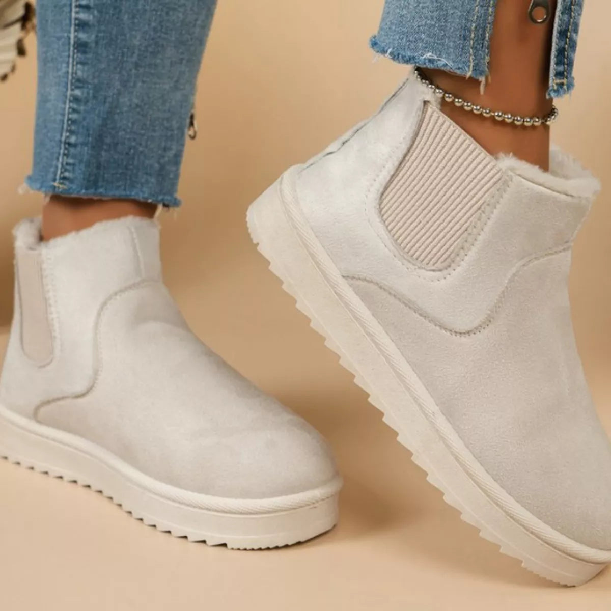 Round Toe Platform Boots