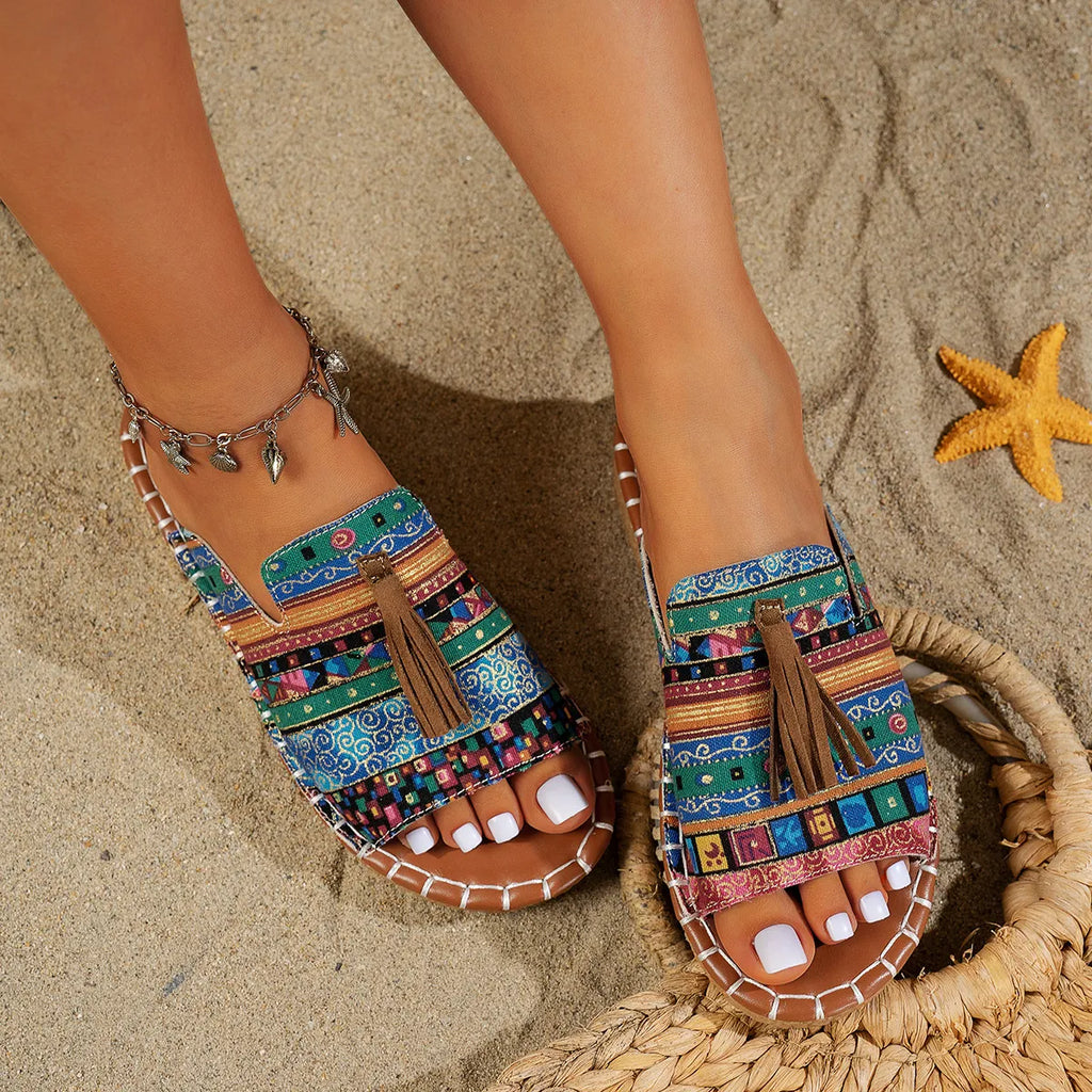 Tassel Open Toe Sandals