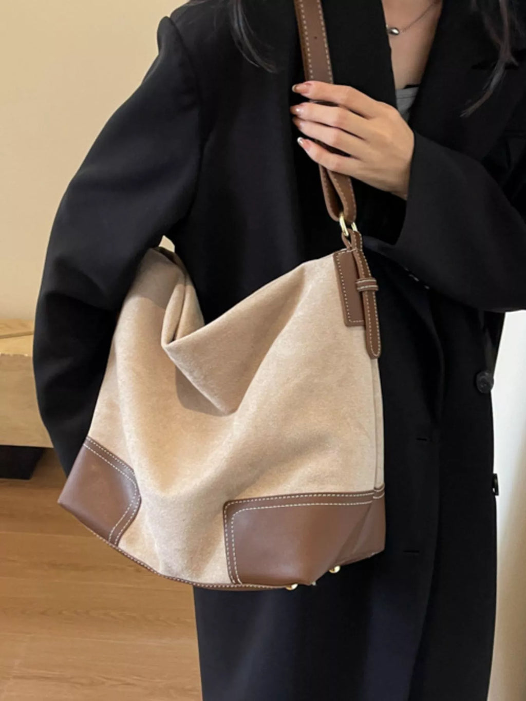 Color Block Shoulder Bag