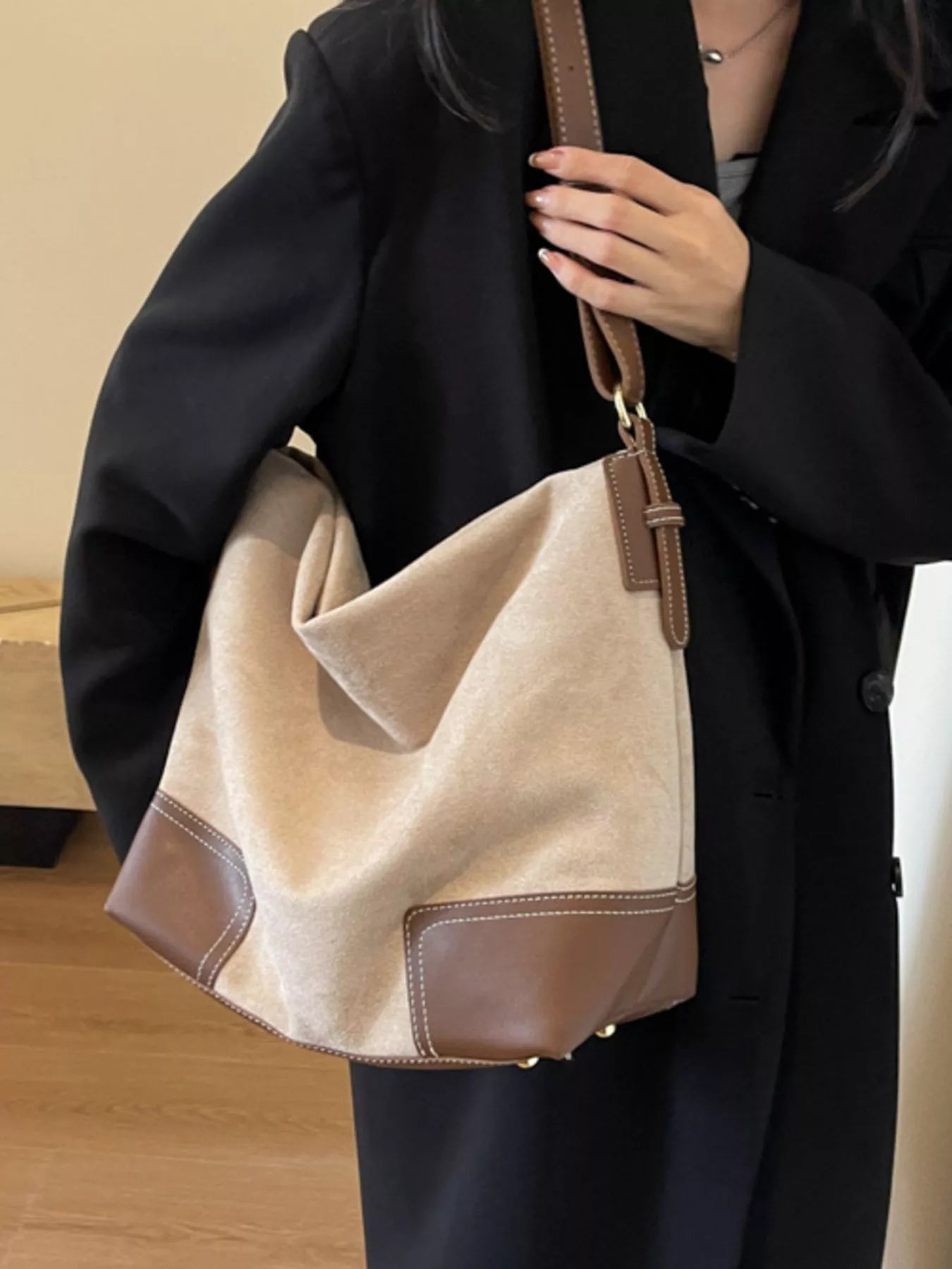 Color Block Shoulder Bag