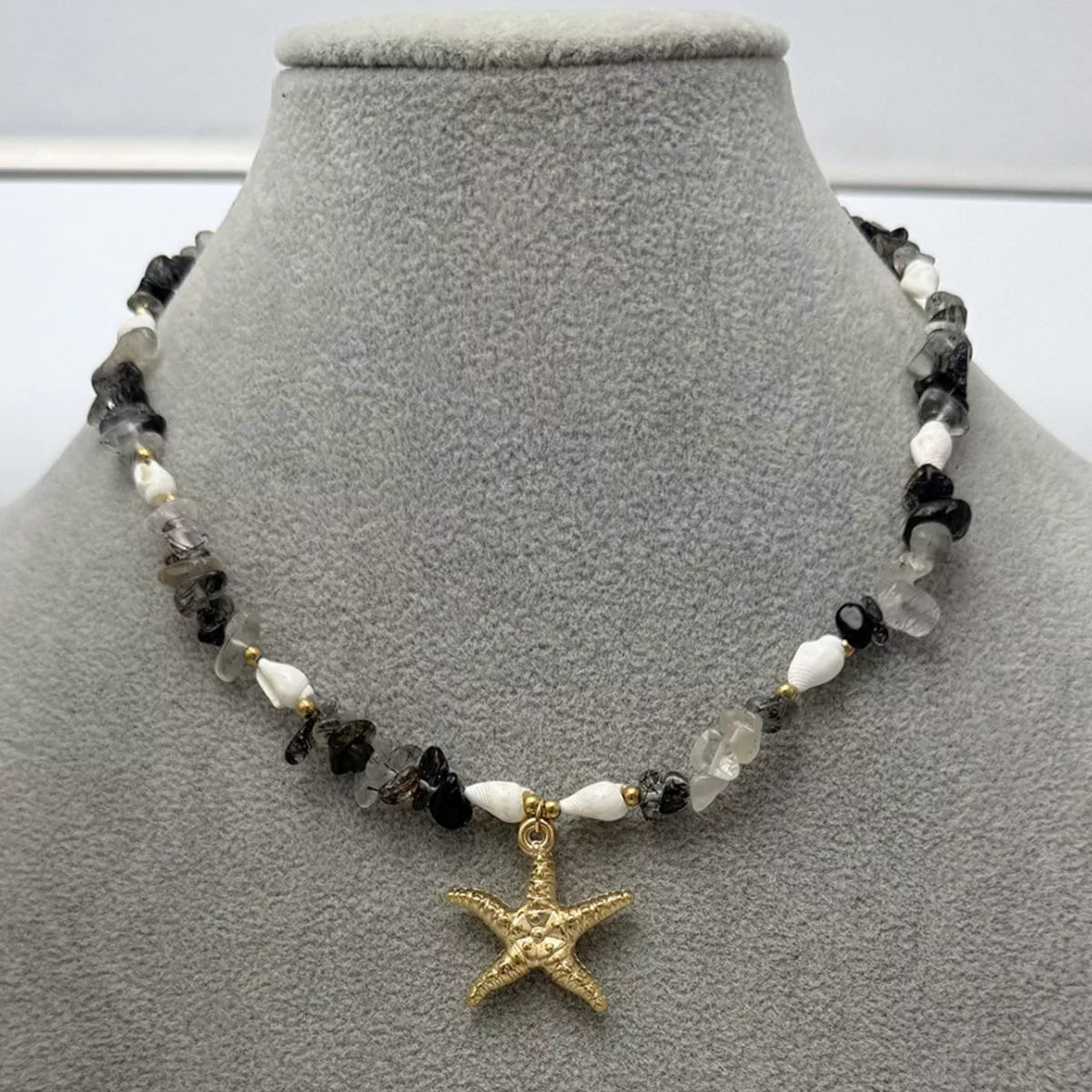 Bohemian Starfish Pendant Collarbone Necklace