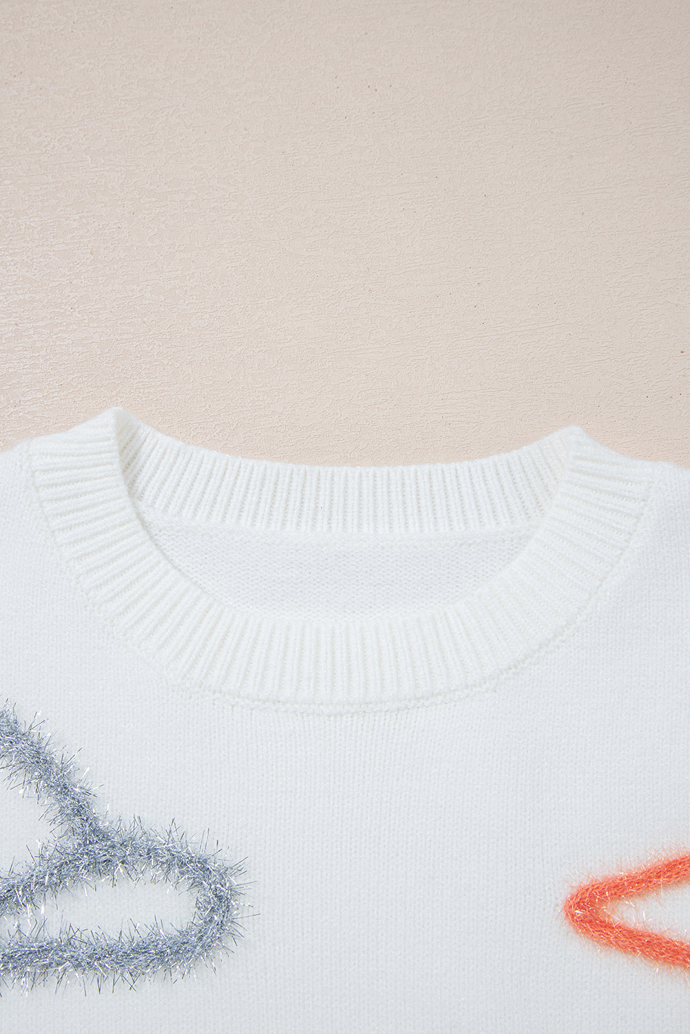 Western Tinsel Boots Crew Neck Sweater