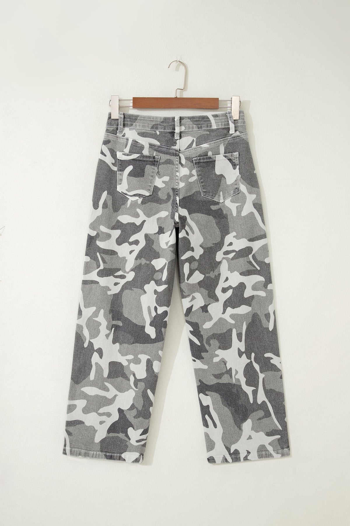 Camo Denim High Waist Jeans