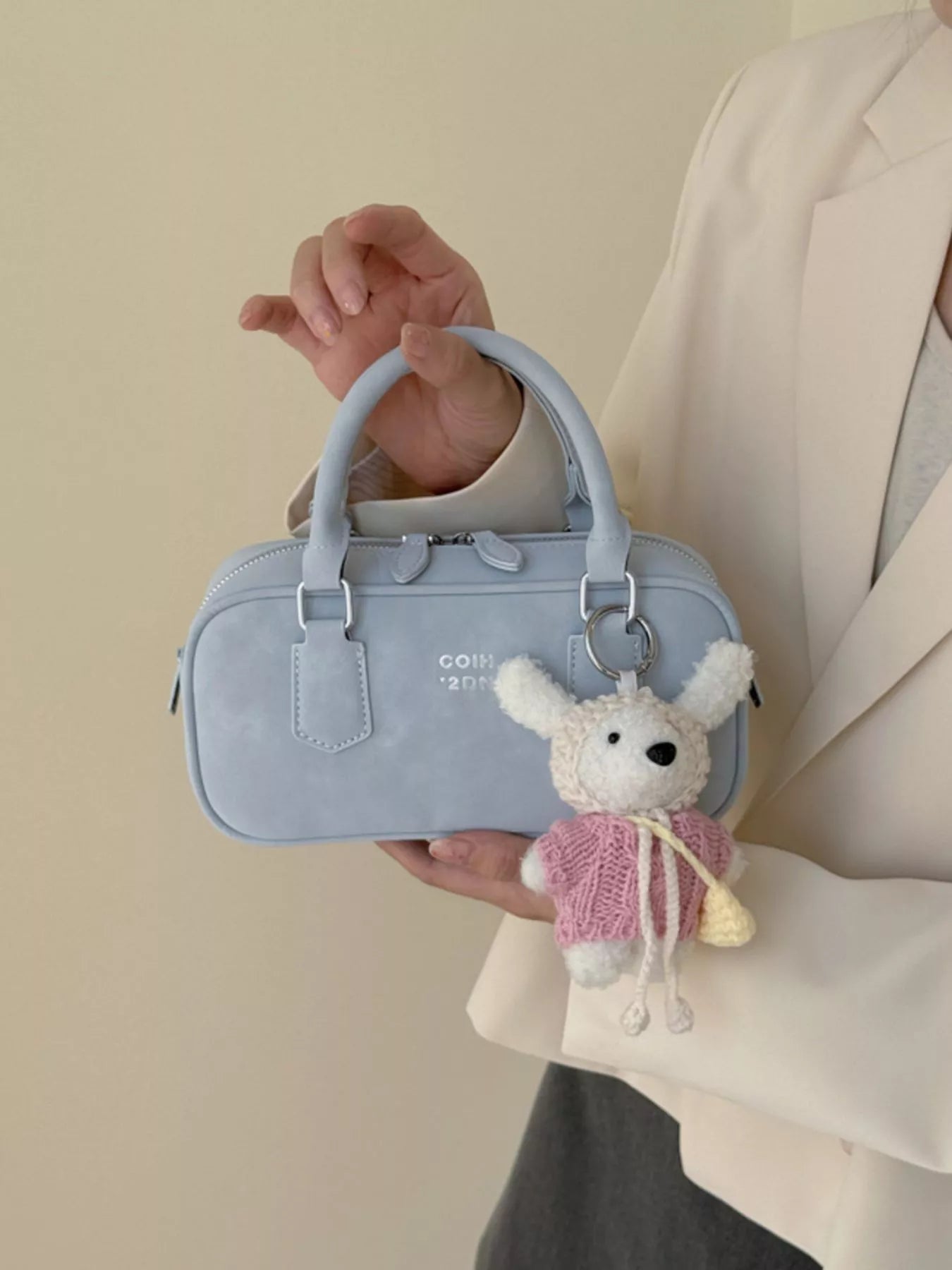 Top Handle Barrel Handbag