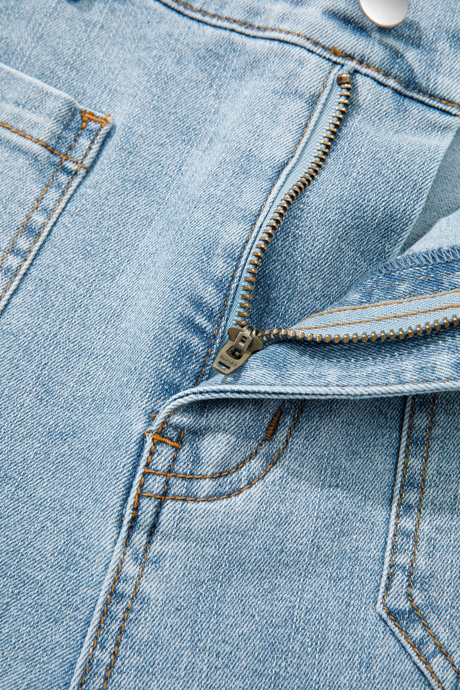 Beau Blue Solid Full-Length Regular Pocket Detail Wholesale Denim Jeans