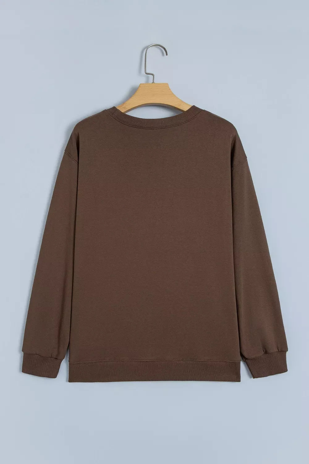 Polka Dot Slogan Print Casual Pullover Sweatshirt