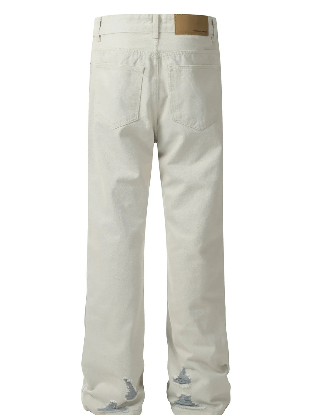 Men's Distressed Wash Straight Leg Jeans