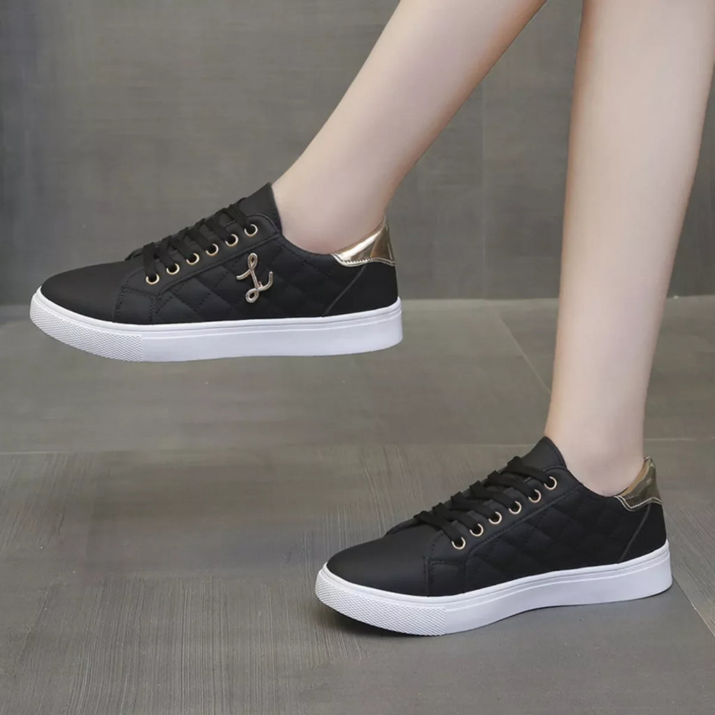 Round Toe Lace Up Sneakers