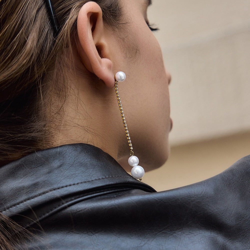 Pearl Tassel Earrings
