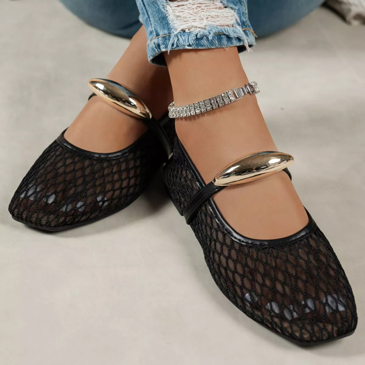Square Toe Slip-Ons