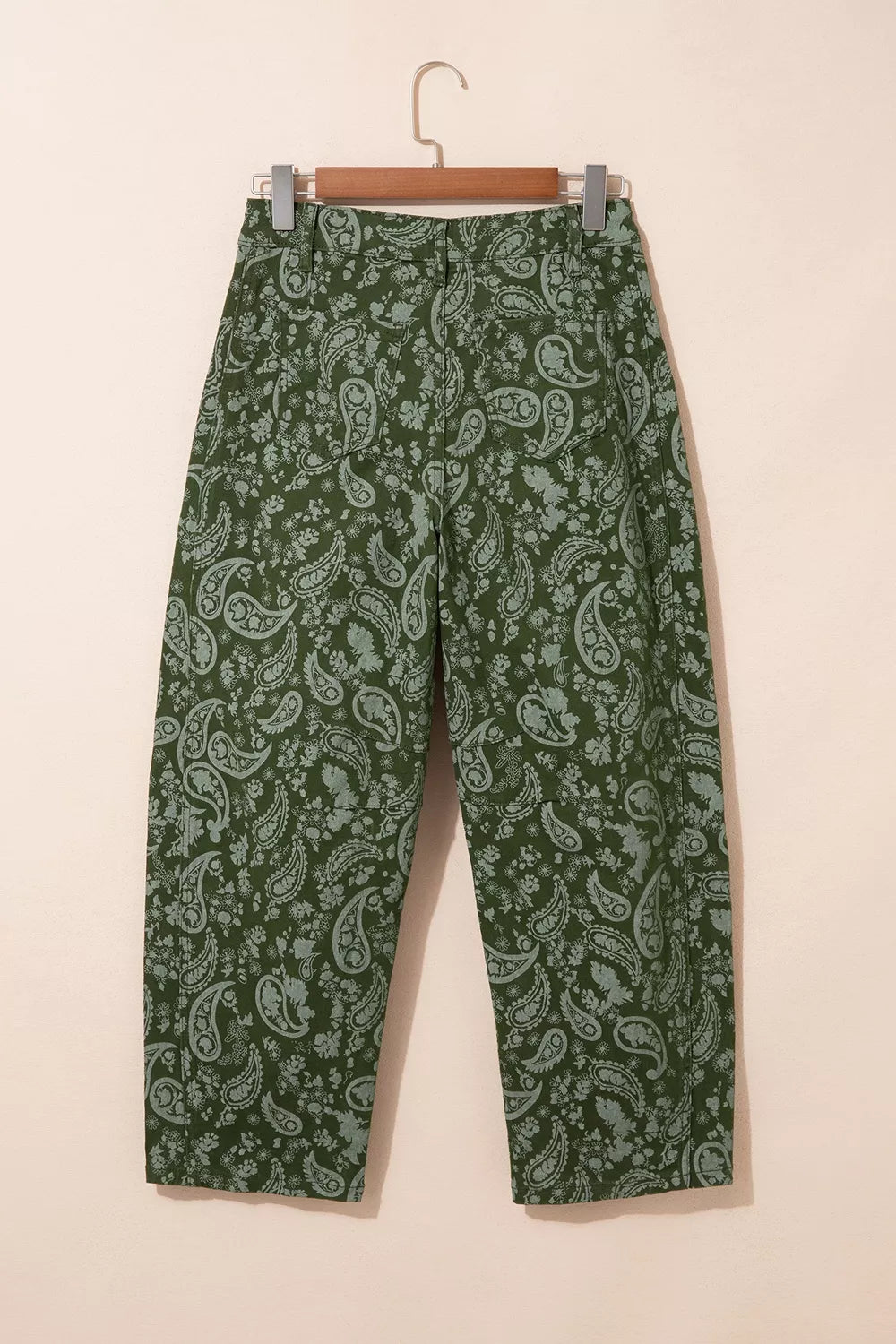 Paisley Print Harem Denim Pants