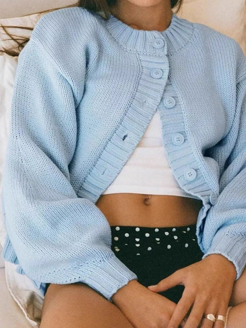 Button-Down Knit Cardigan