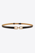Skinny PU Belt for High Waist Styling