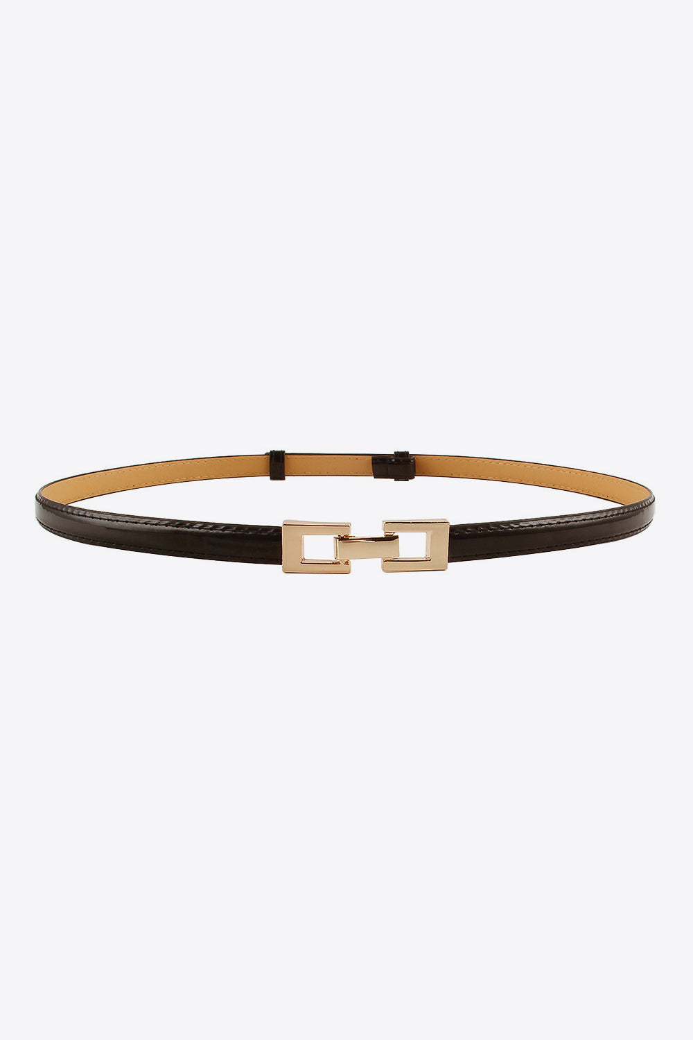 Skinny PU Belt for High Waist Styling