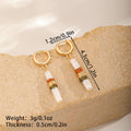 Vintage Long Bar Freshwater Pearl Earrings For Women
