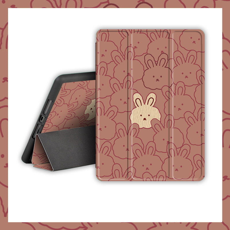Cartoon Cute Rabbit Silicone Computer Case