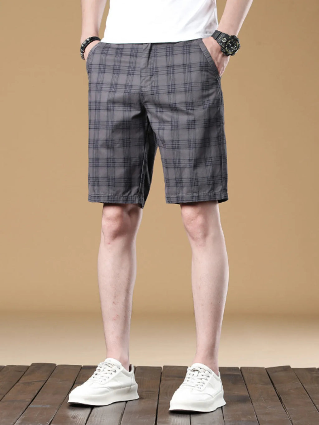 Men's Plaid Casual Shorts