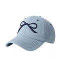 Embroidered Bow Baseball Cap