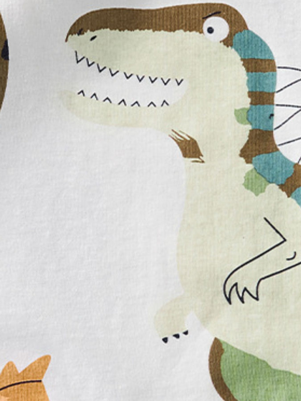 Children's Dinosaur Print Crew Neck Short Sleeve T-Shirt