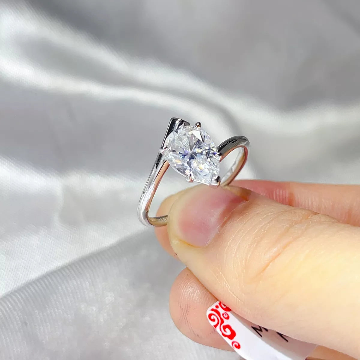 2 Carat 925 Sterling Silver Moissanite Ring