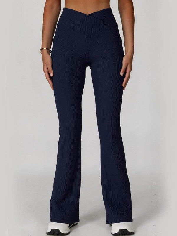 High-Waisted Yoga Flare Pants For Women, Dance Sports Pants, Casual Butt-Lifting Fitness Premium Flared Yoga Pants