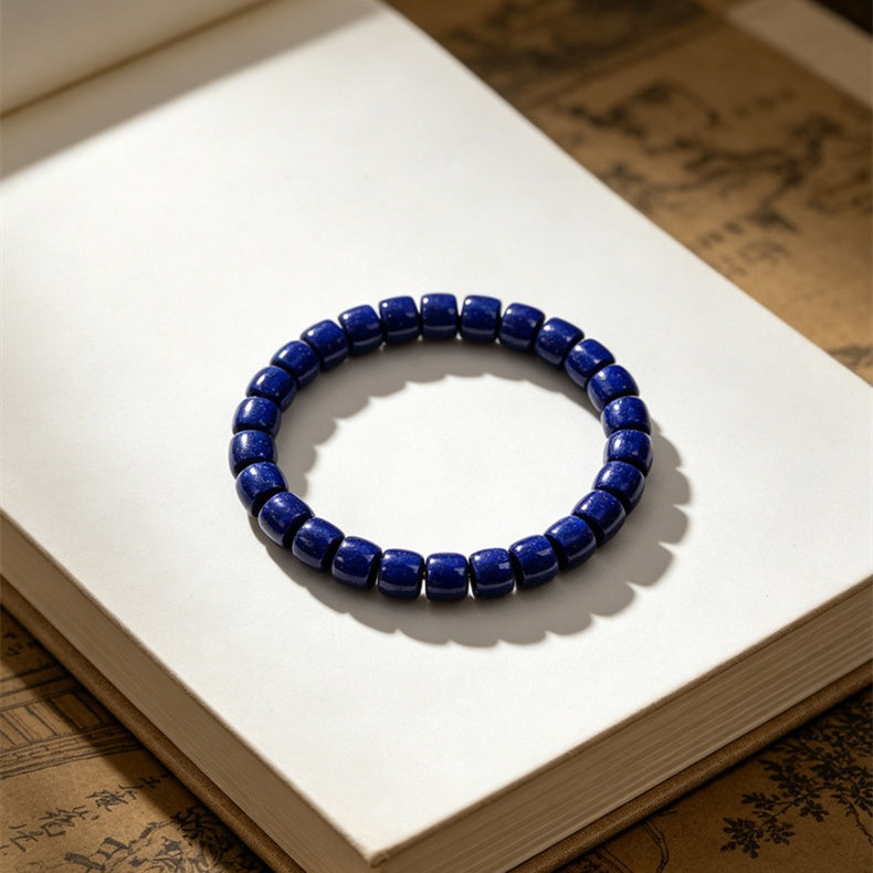 Fashionable And Versatile Natural Lapis Lazuli Bead Bracelet