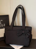 Bow Accent Tote Bag