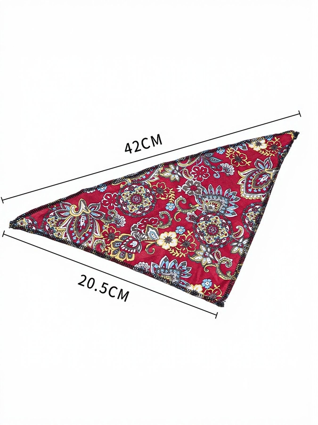 Paisley Print Pet Scarf & Hat