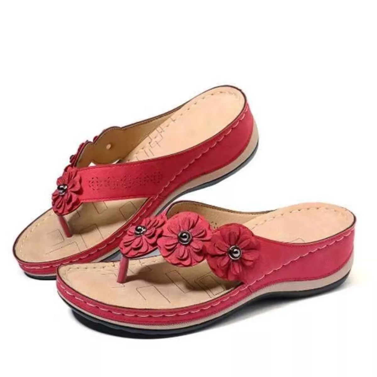 Toe Post Wedge Sandals