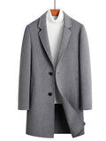 Men's Plus Size Classic Wool Blend Overcoat