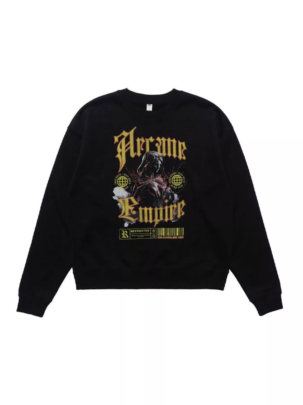 Men's Gothic Graphic Crewneck Sweatshirt