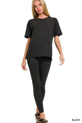 Brushed Microfiber Loungewear Set – Plus Size Friendly