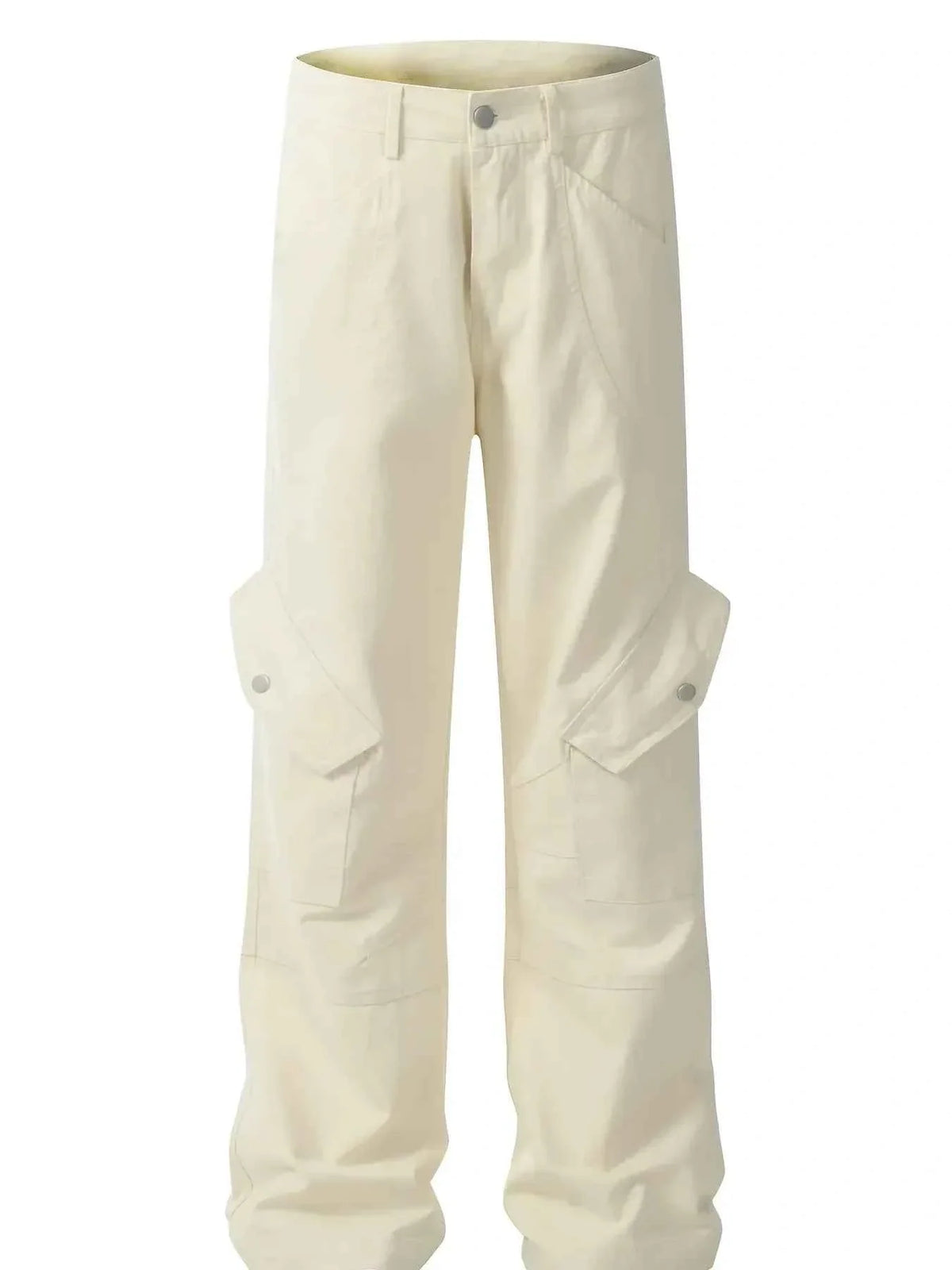 Men's Cargo Straight Pants with Multiple Pockets