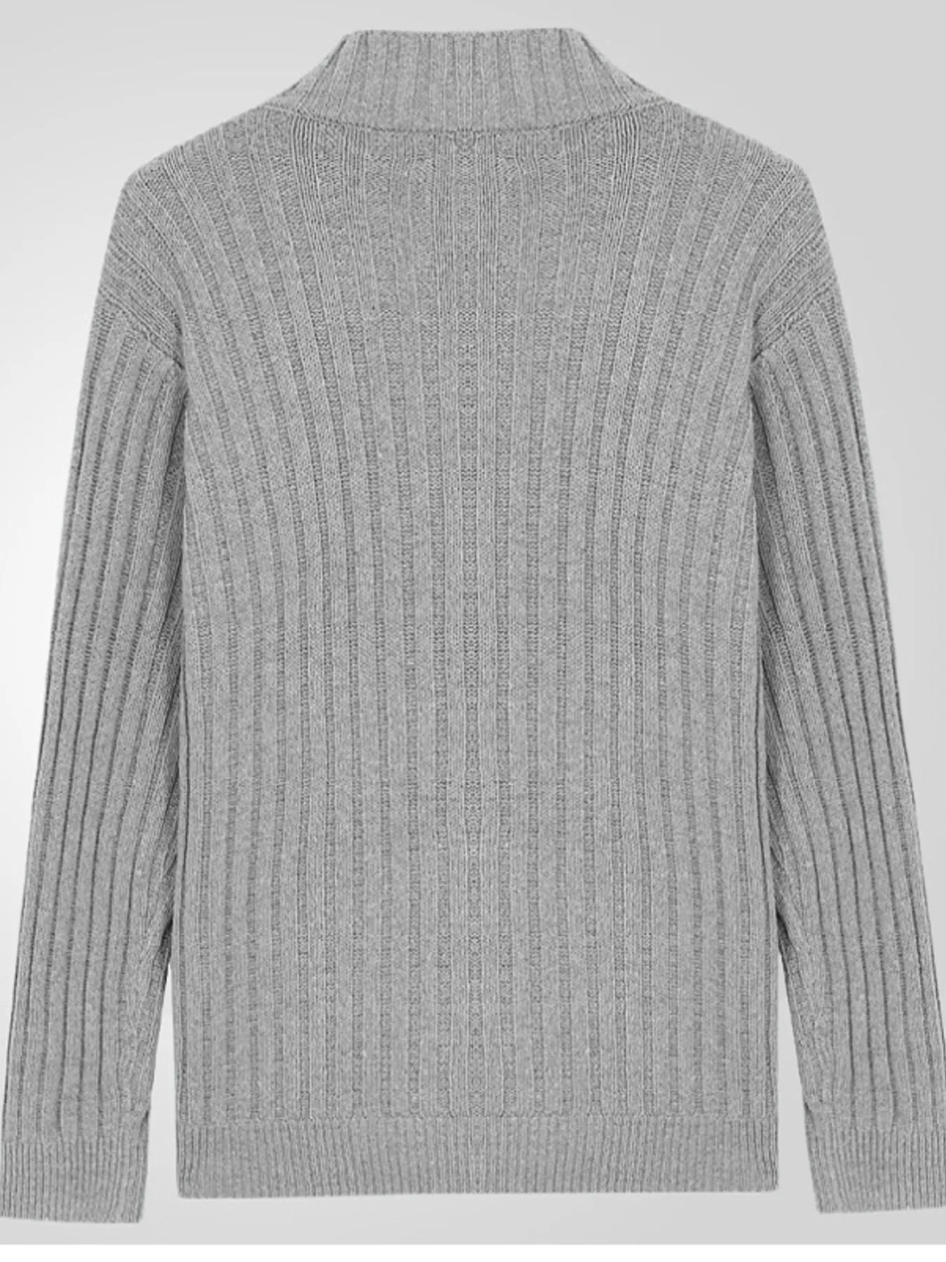 Men's Full Size Ribbed Button Up Cardigan Plus Size