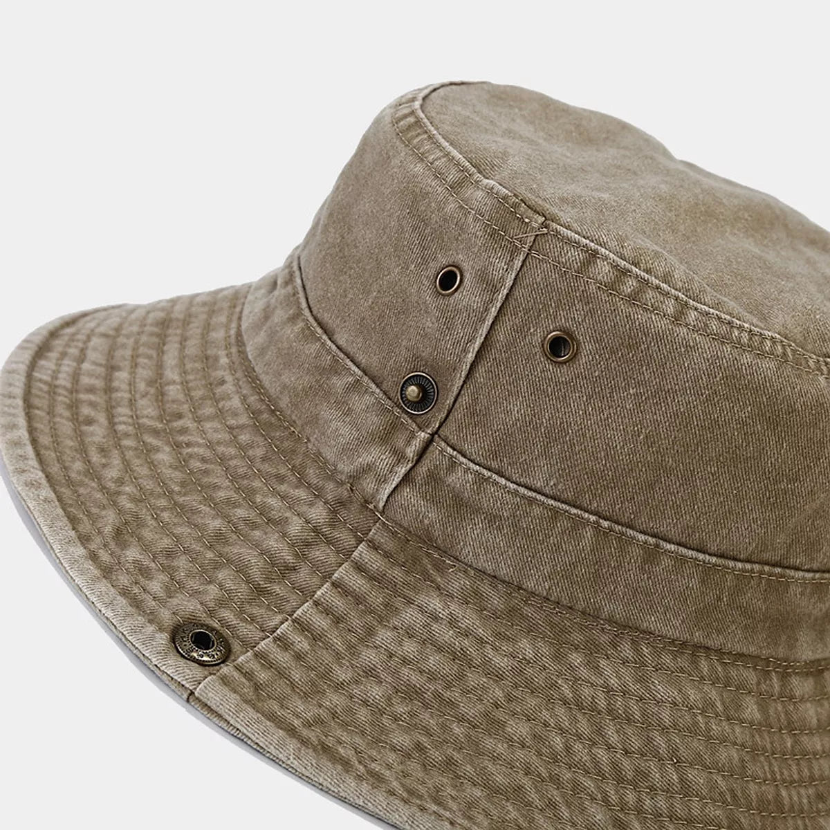 Wide-Brim Sun Protection Bucket Hat