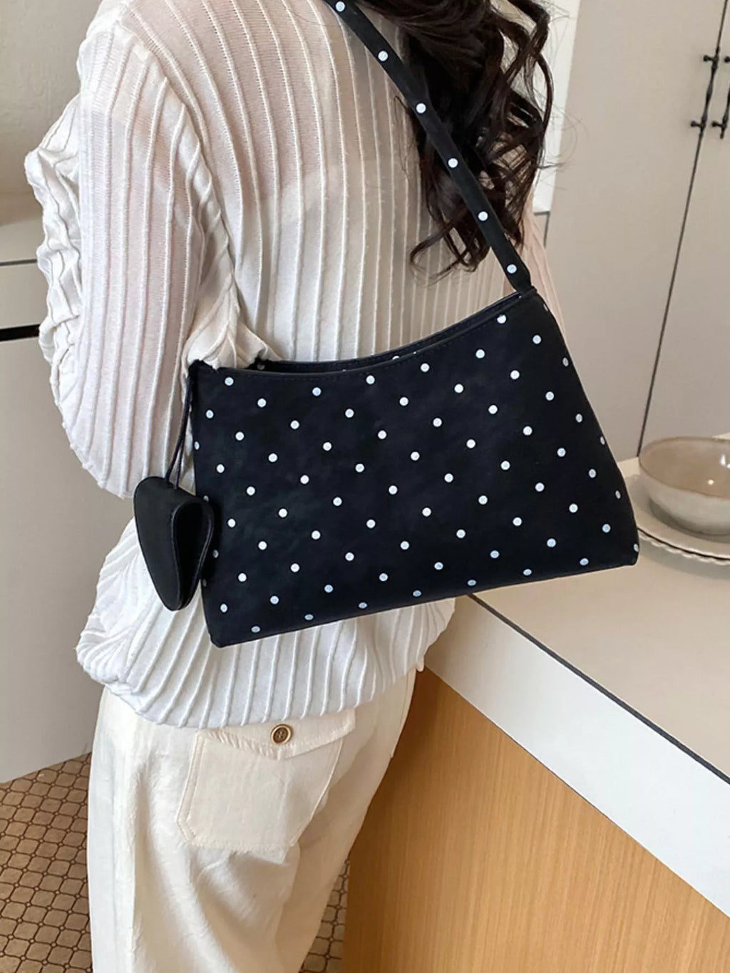 Polka Dot Shoulder Bag