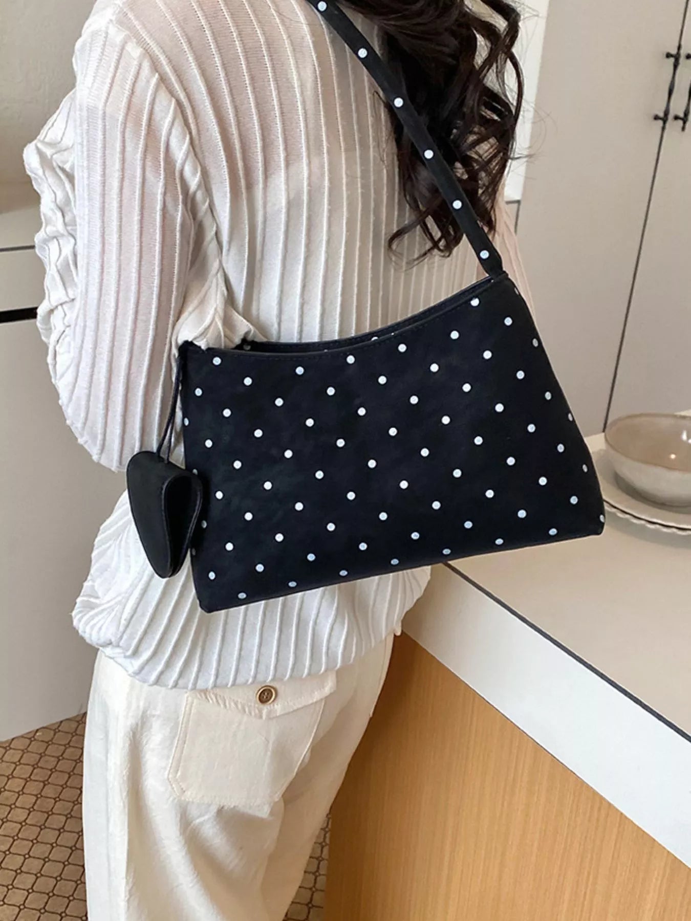 Polka Dot Shoulder Bag