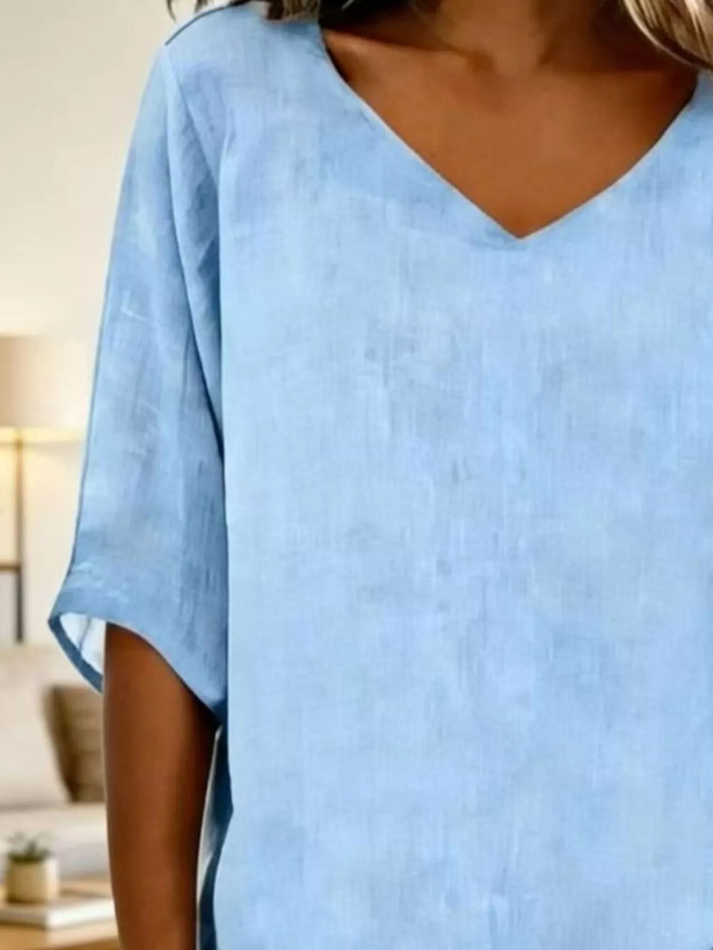 V-Neck Casual T-Shirt