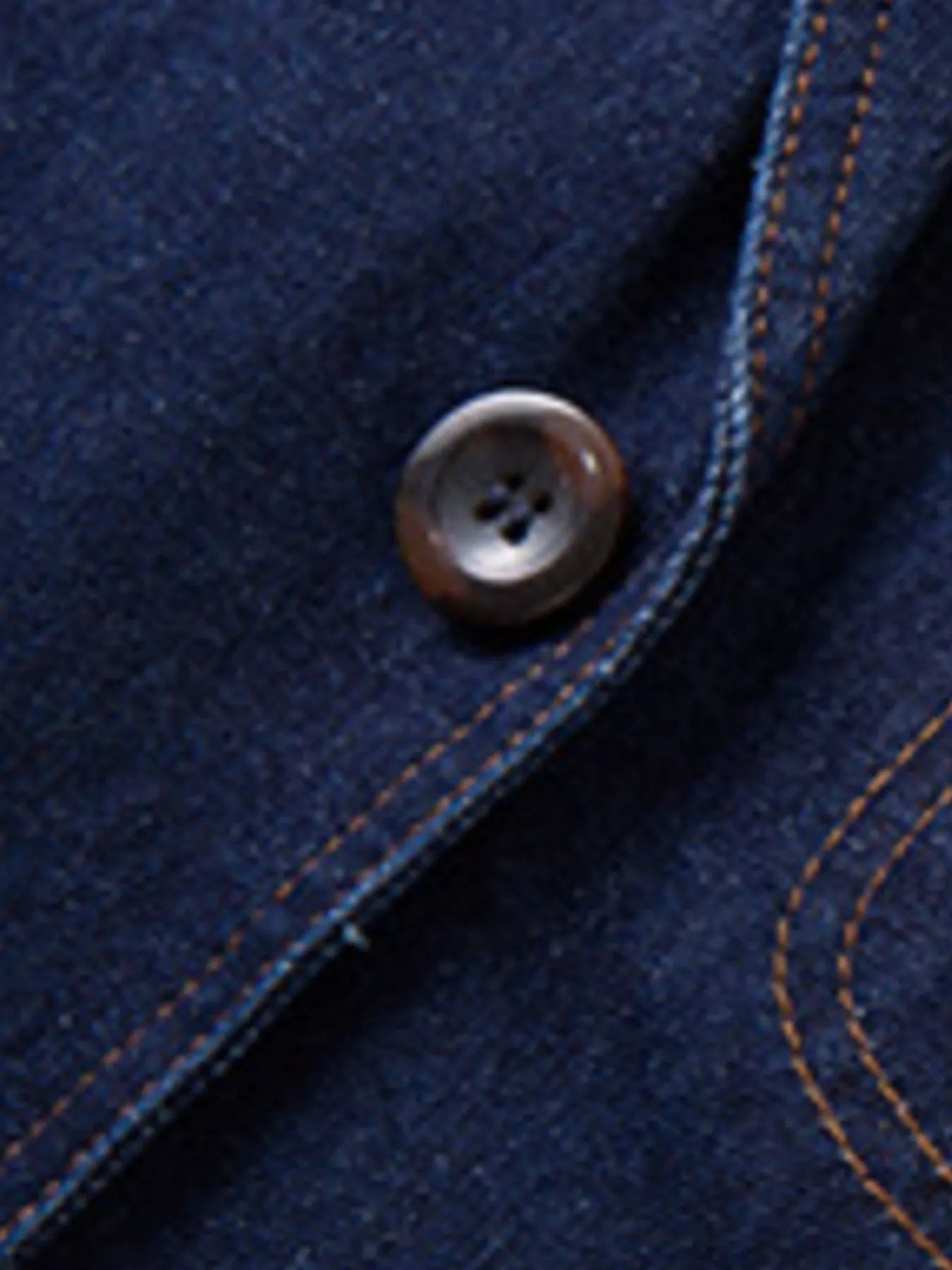 Men's Plus Size Classic Button Up Denim Blazer