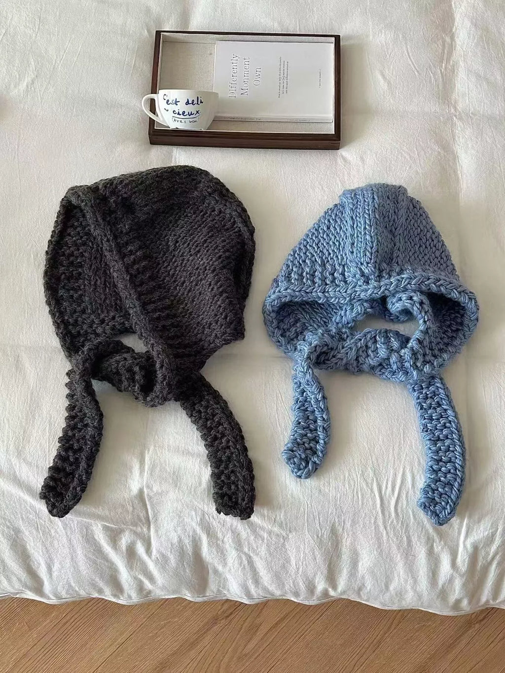 Knitted Earflap Beanie Hat