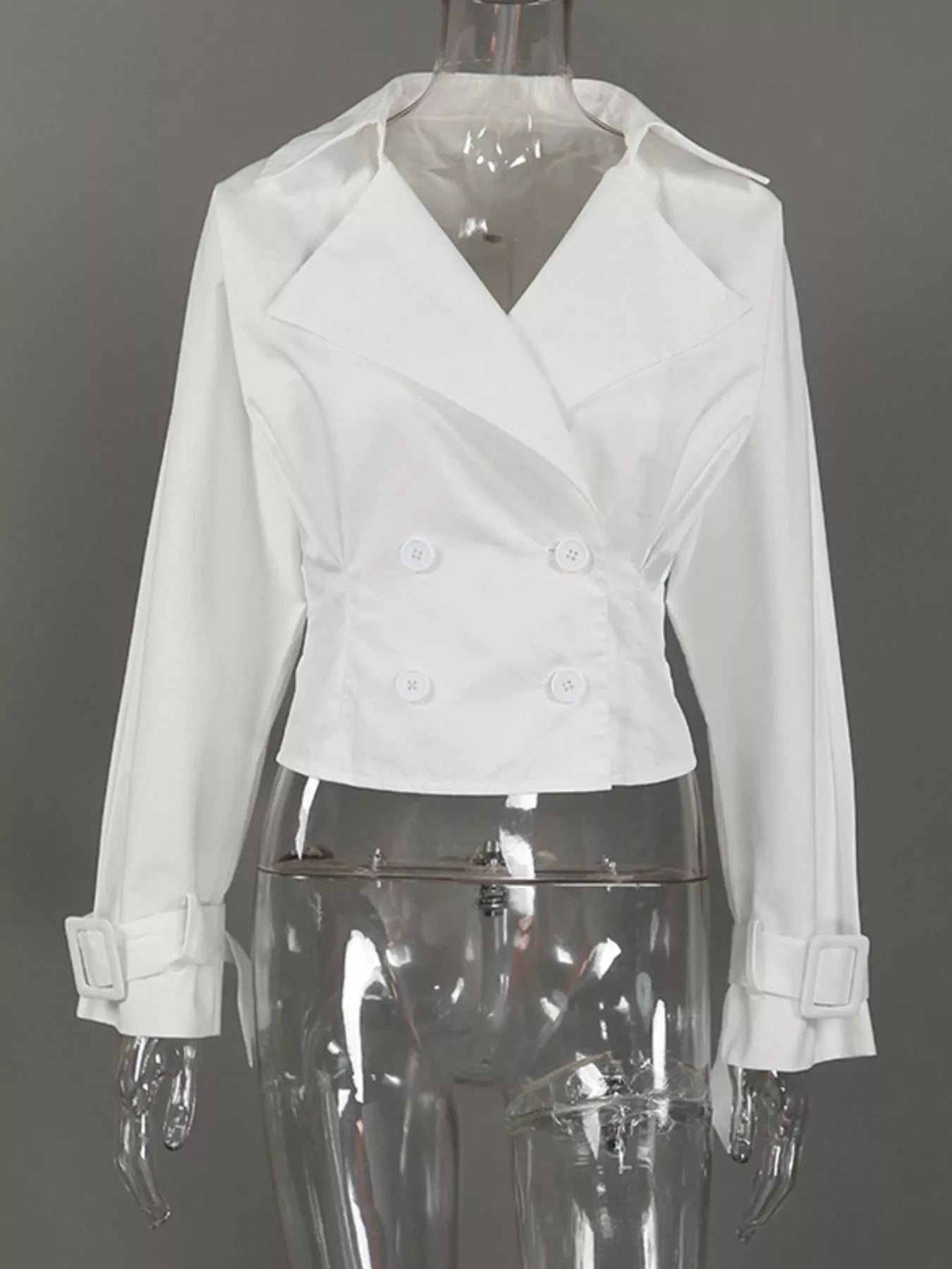 Cropped Double-Breasted Blazer