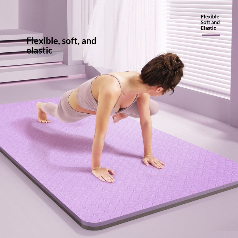 TPE Yoga Mat Thickened And Non-slip