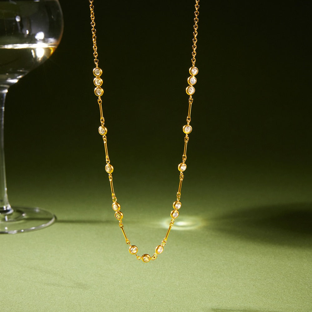 Zircon Cross Necklace Collection