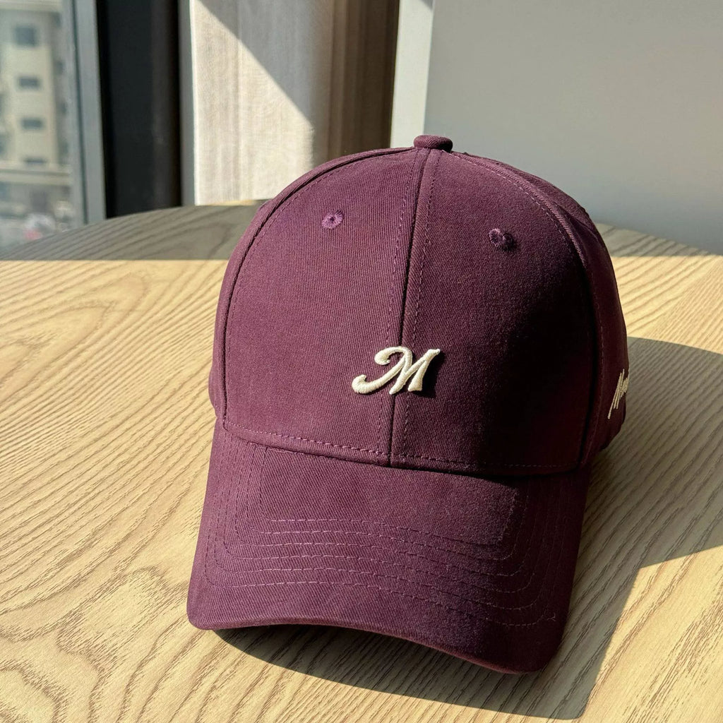 Embroidered Letter Baseball Cap
