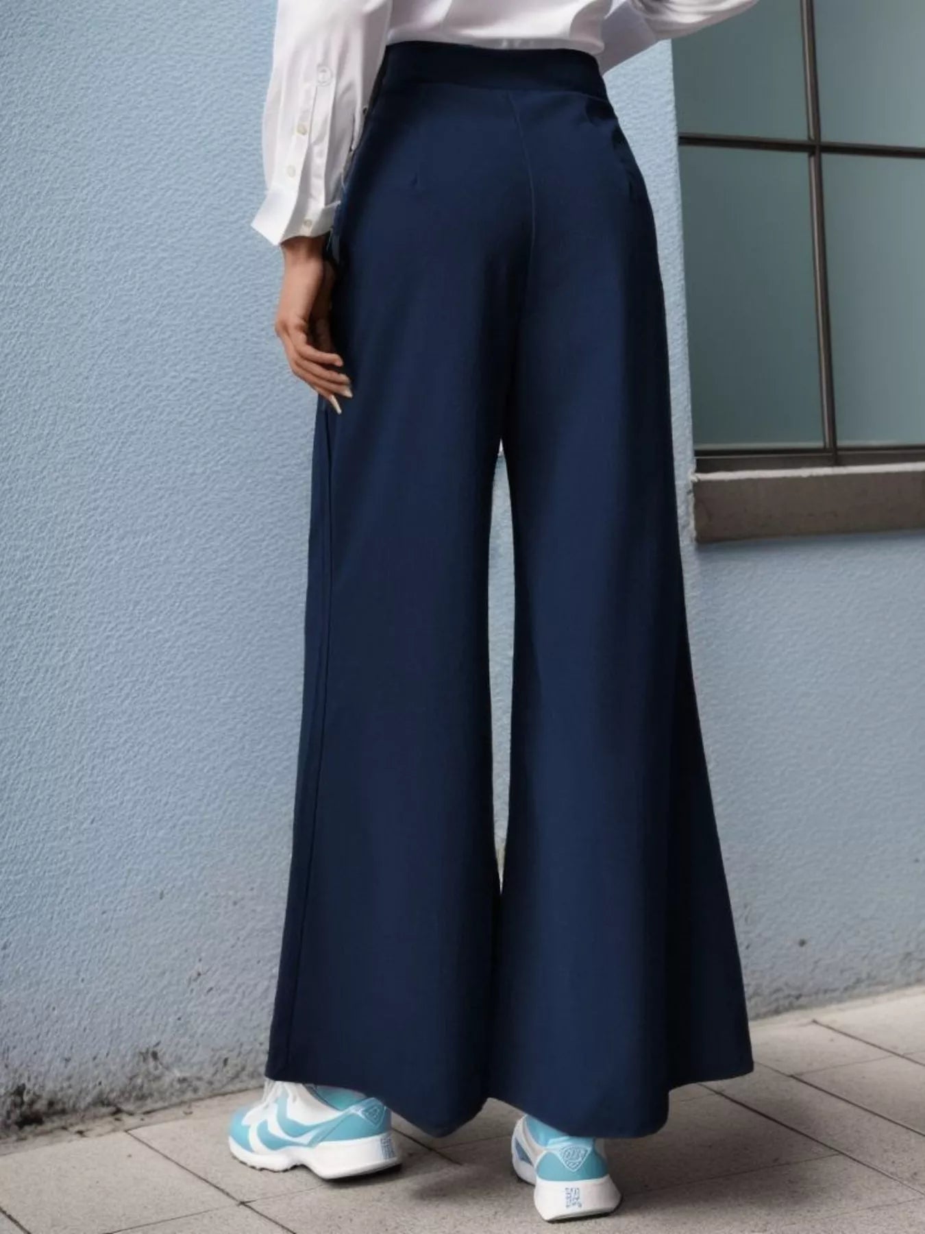 High-Waisted Wide-Leg Pants