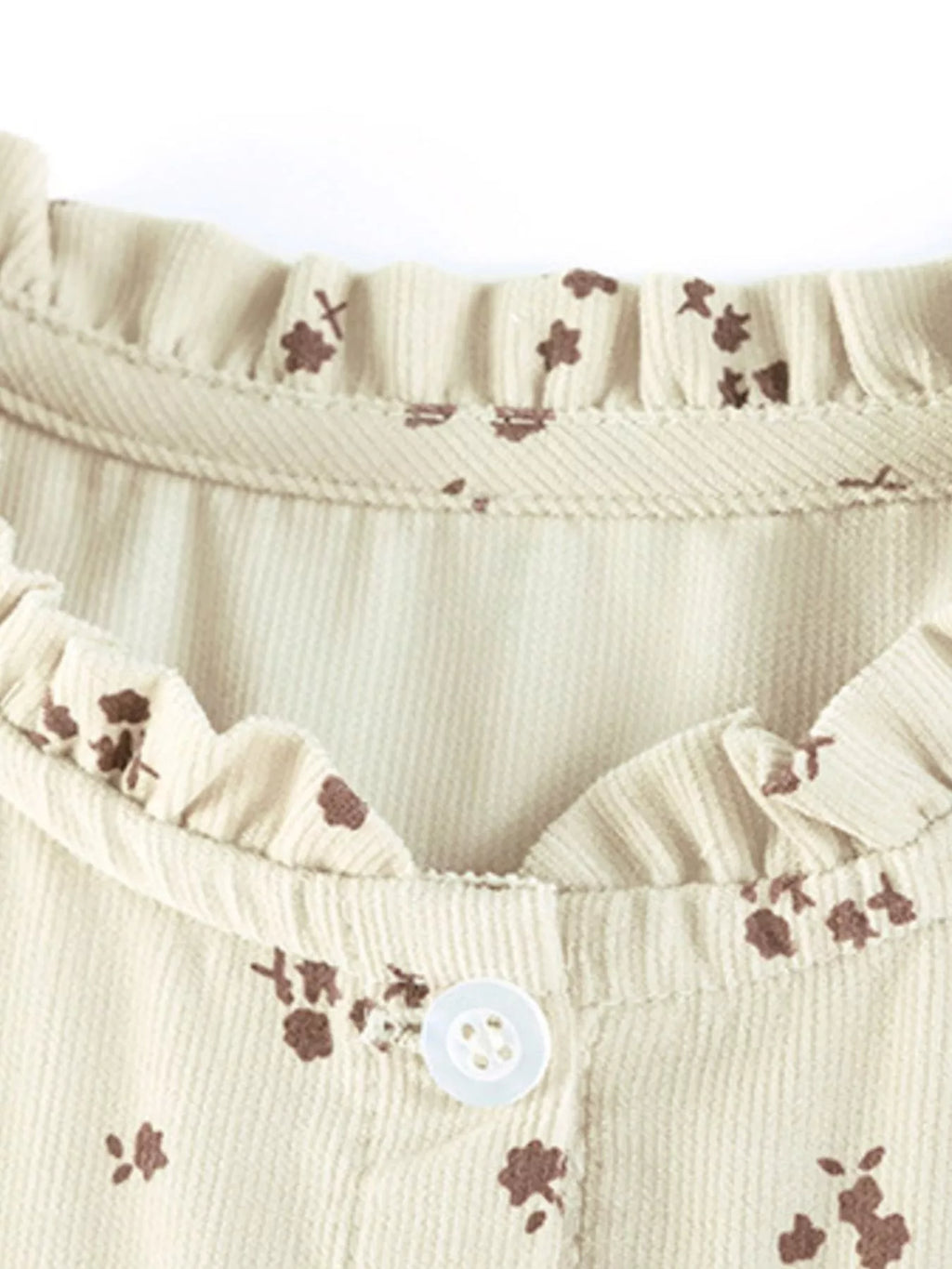 Children's Floral Print Tiered Long Sleeve Dress
